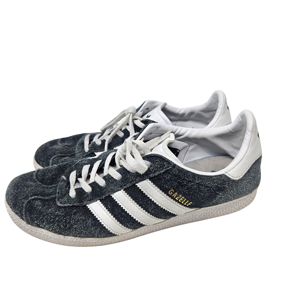Adidas Gazelle Dark Grey White Suede Sneakers Mens 7 - Picture 2 of 7